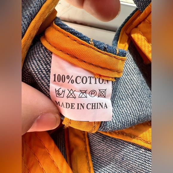 Embellished Denim Cap with Rhinestones - Picture 5 of 5